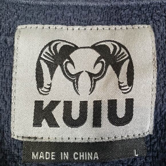 Kuiu Sweatshirt Men's Large Blue Graphic Crew Neck Pullover Sweater Fleece Hunt - Picture 4 of 9